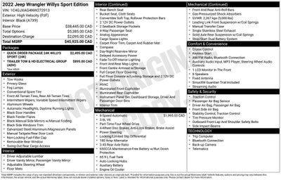 2022 Jeep Wrangler Base