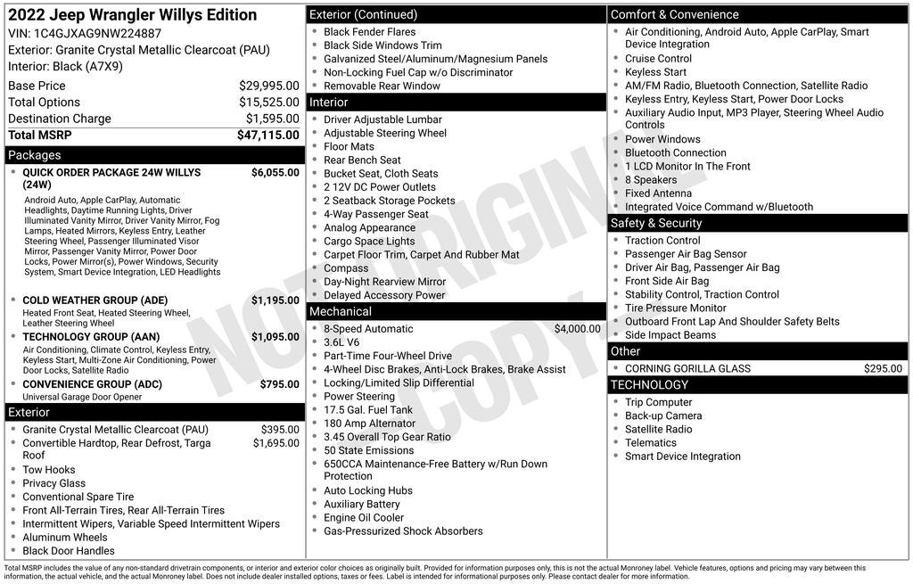 2022 Jeep Wrangler Willys