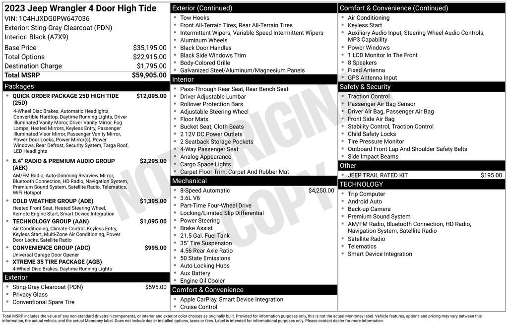 2023 Jeep Wrangler High Tide