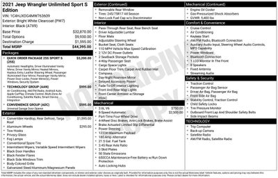 2021 Jeep Wrangler Unlimited Sport S