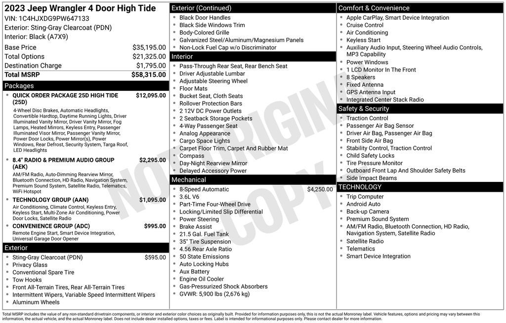 2023 Jeep Wrangler High Tide