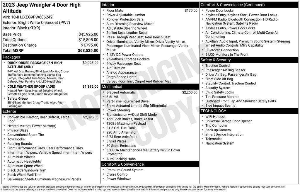 2023 Jeep Wrangler Altitude