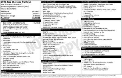 2022 Jeep Cherokee Trailhawk