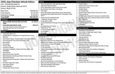 2020 Jeep Cherokee Altitude