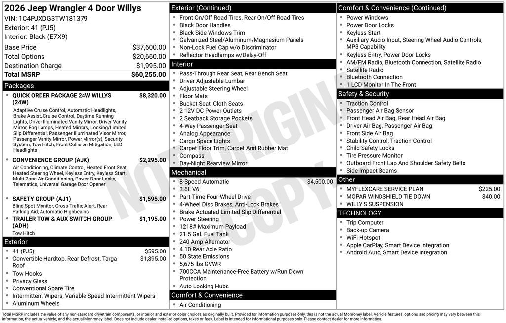 2026 Jeep Wrangler Willys