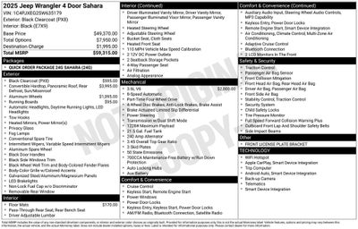 2025 Jeep Wrangler Sahara