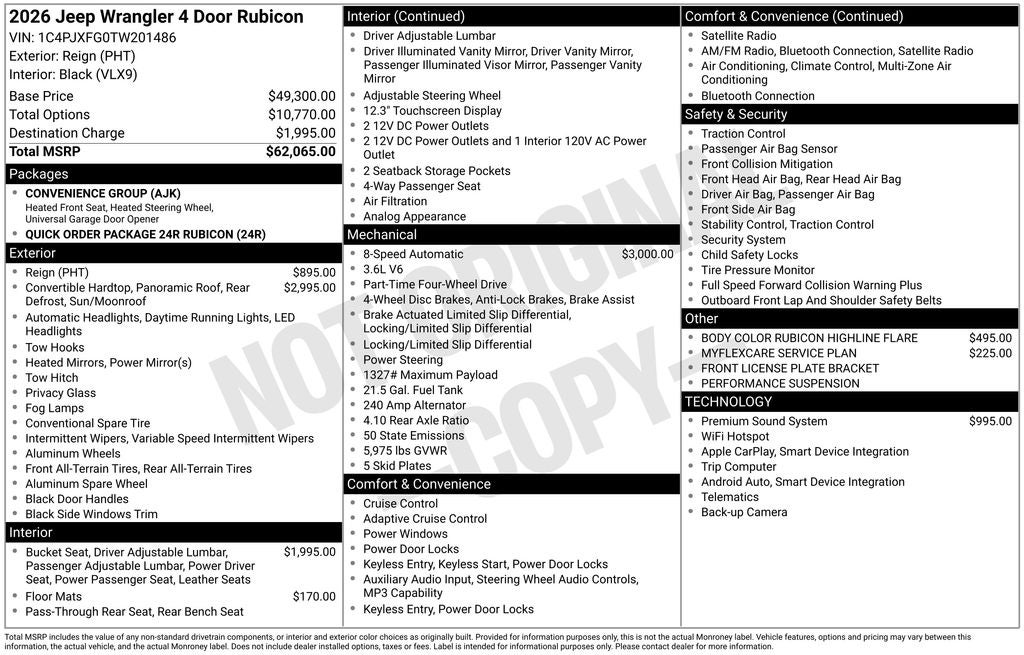2026 Jeep Wrangler Rubicon