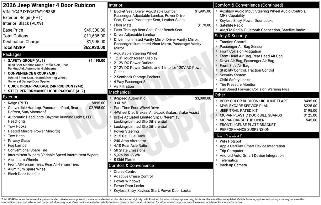2026 Jeep Wrangler Rubicon