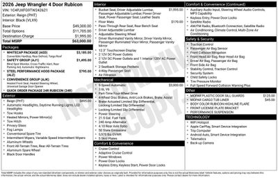 2026 Jeep Wrangler Rubicon