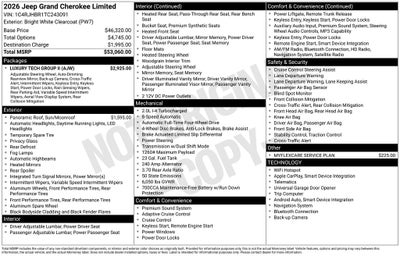 2026 Jeep Grand Cherokee Limited