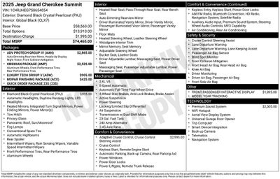 2025 Jeep Grand Cherokee Summit