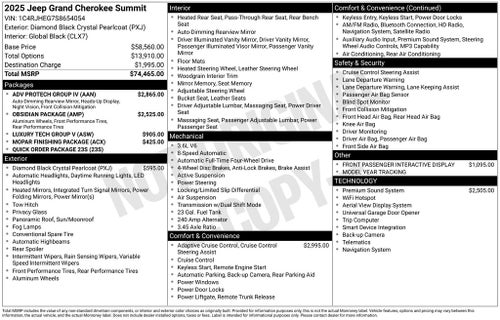 2025 Jeep Grand Cherokee Summit
