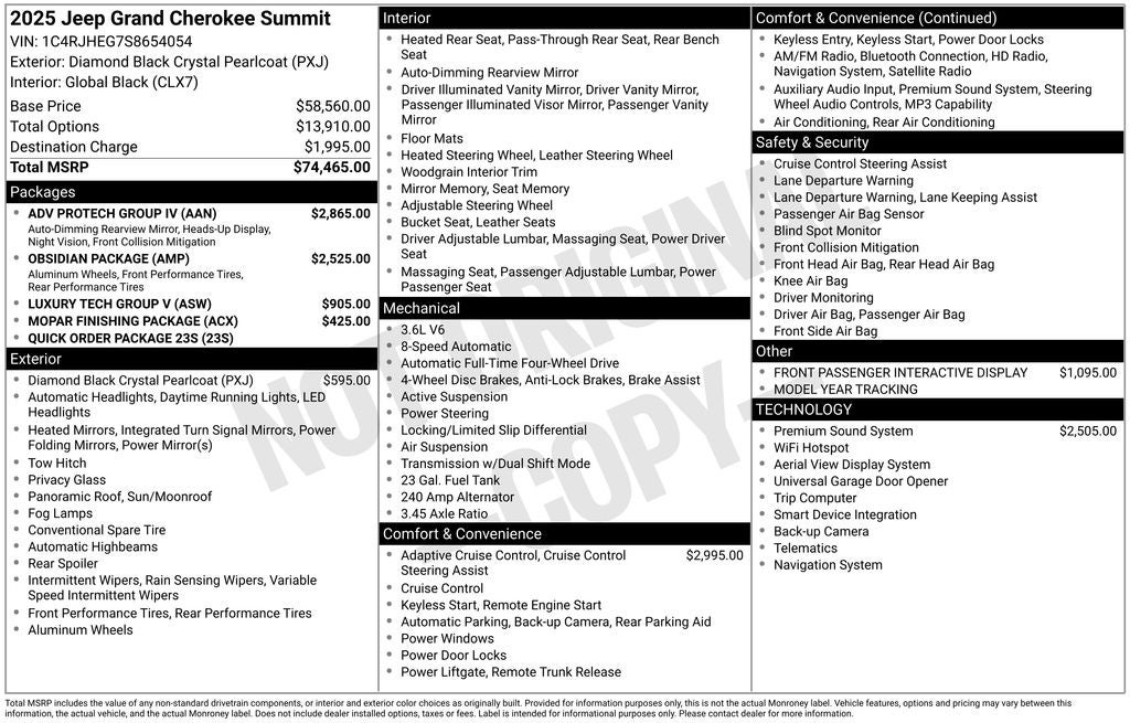 2025 Jeep Grand Cherokee Summit