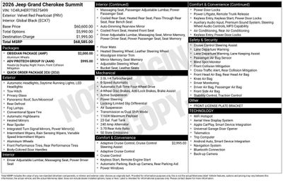 2026 Jeep Grand Cherokee Summit