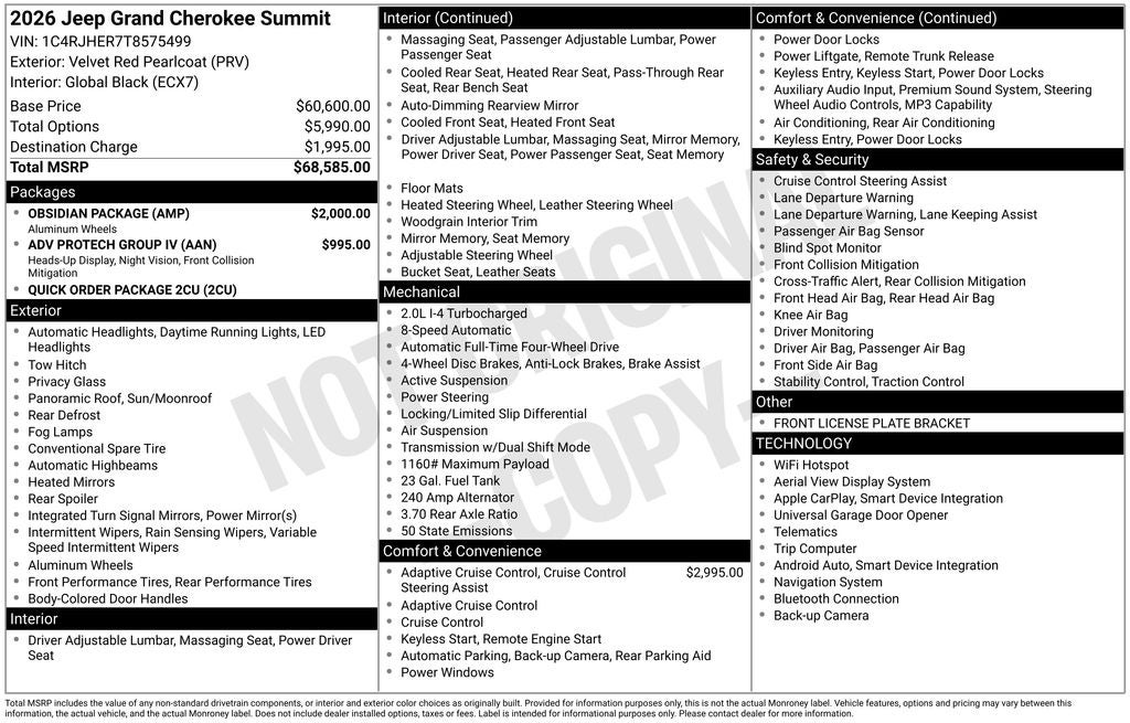 2026 Jeep Grand Cherokee Summit
