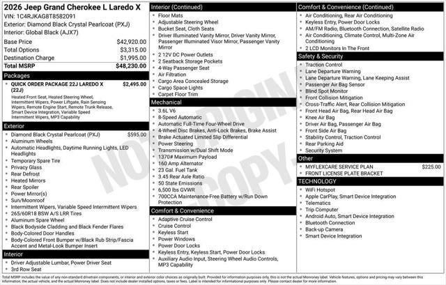 2026 Jeep Grand Cherokee L Laredo