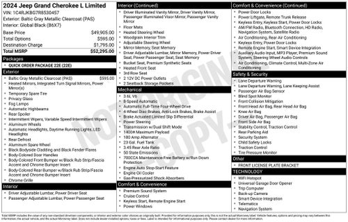2024 Jeep Grand Cherokee L Limited