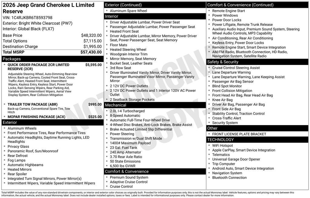2026 Jeep Grand Cherokee L Limited