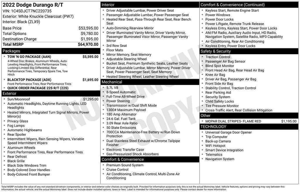 2022 Dodge Durango R/T