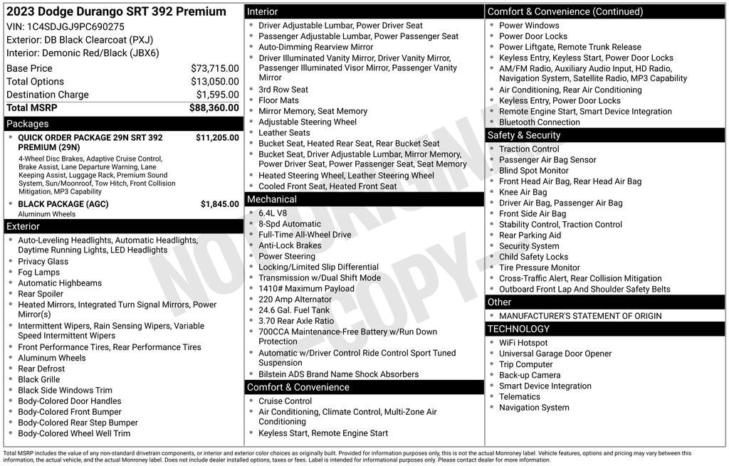 2023 Dodge Durango SRT 392