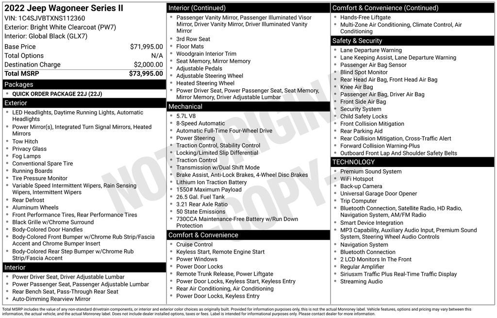 2022 Jeep Wagoneer Series II