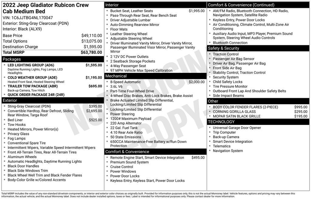 2022 Jeep Gladiator Rubicon