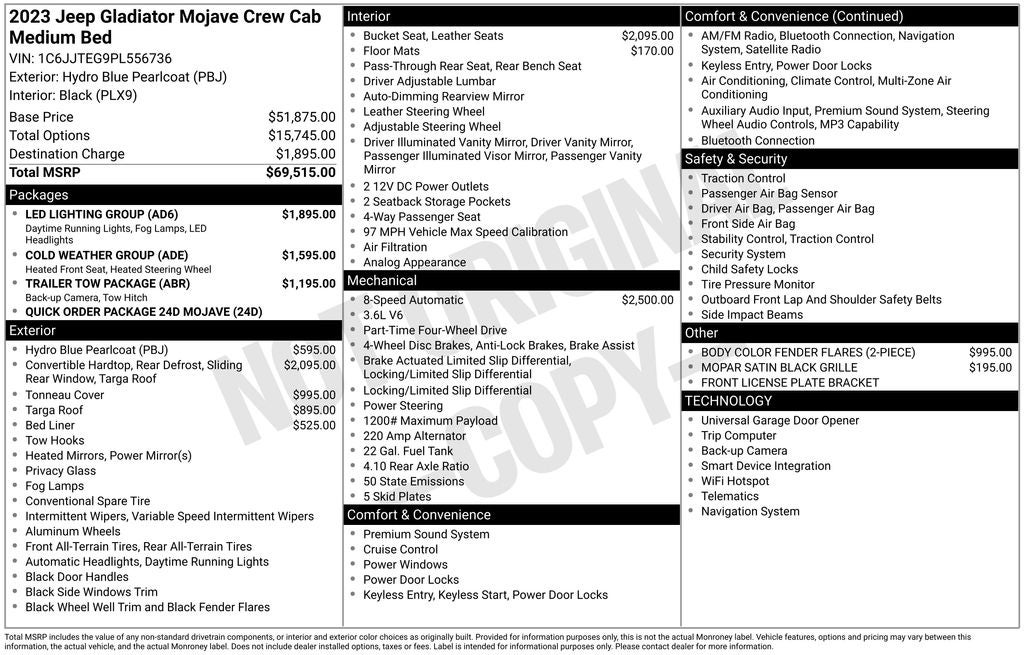 2023 Jeep Gladiator Mojave