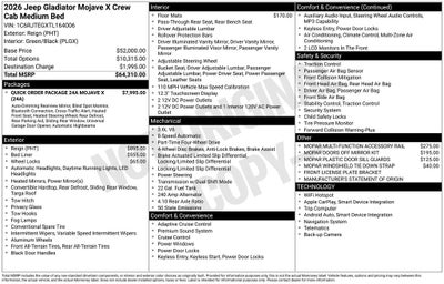 2026 Jeep Gladiator Mojave