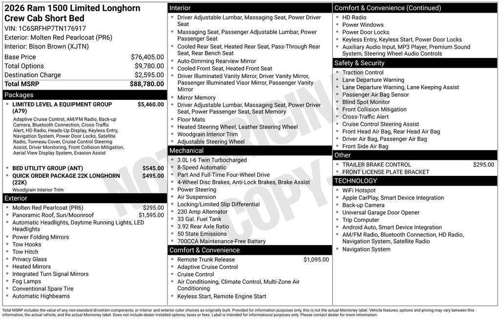 2026 RAM 1500 Limited