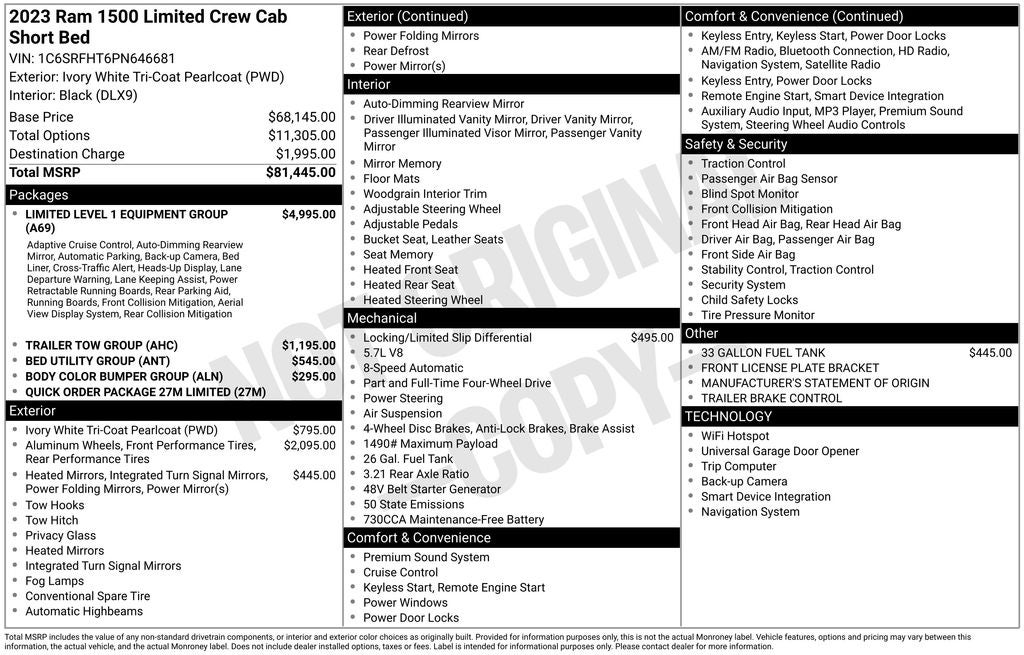 2023 RAM 1500 Limited