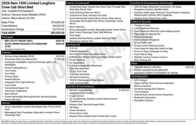 2026 RAM 1500 Limited