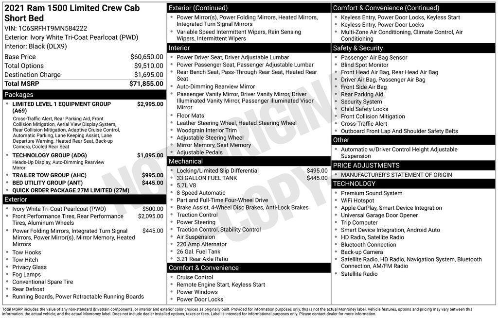 2021 RAM 1500 Limited
