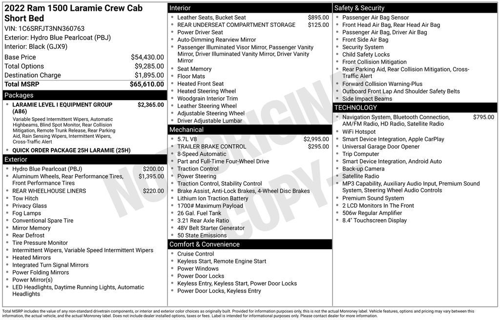 2022 RAM 1500 Laramie