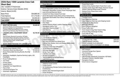 2026 RAM 1500 Laramie