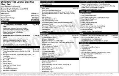 2026 RAM 1500 Laramie