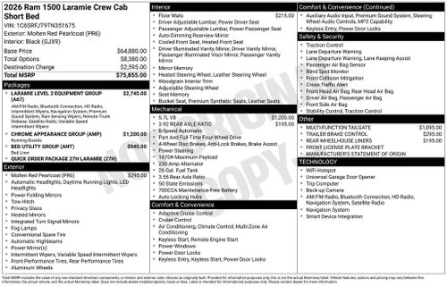 2026 RAM 1500 Laramie