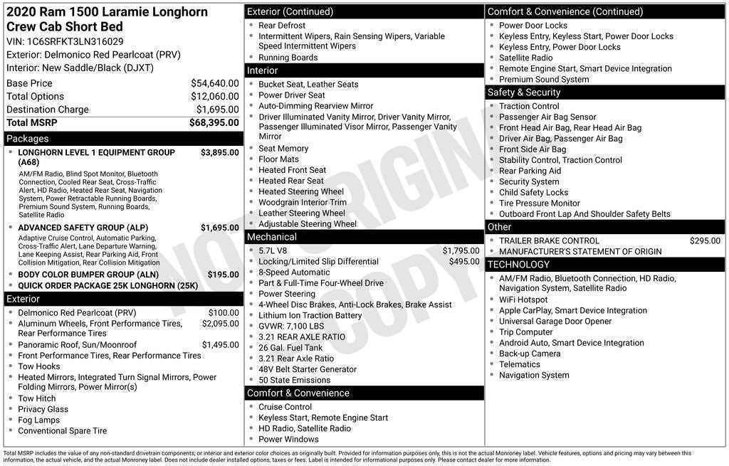 2020 RAM 1500 Limited