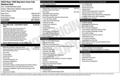 2025 RAM 1500 Big Horn/Lone Star