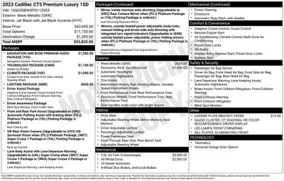 2023 Cadillac CT5 Premium Luxury