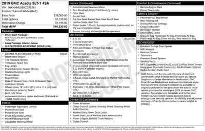 2019 GMC Acadia SLT-1