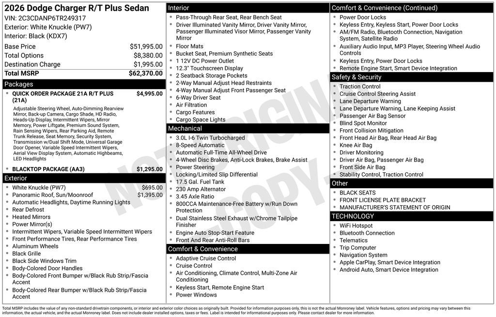 2026 Dodge Charger R/T