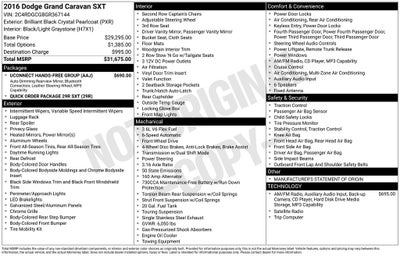 2016 Dodge Grand Caravan SXT