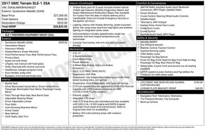 2017 GMC Terrain SLE-1