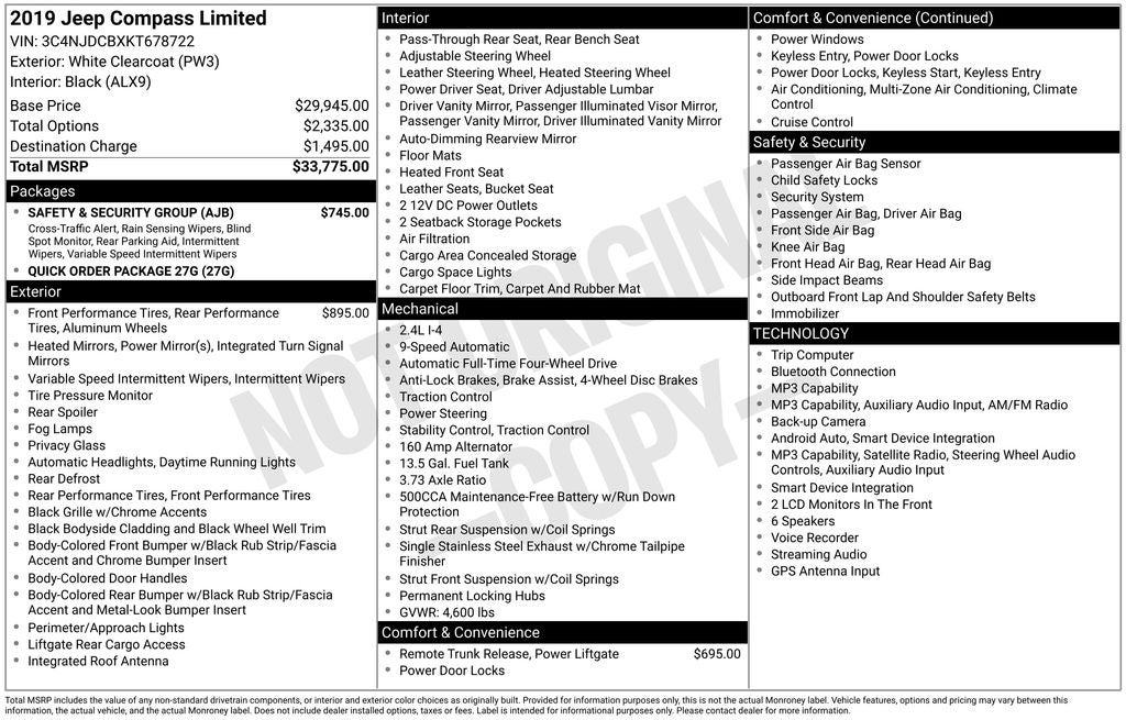 2019 Jeep Compass Limited