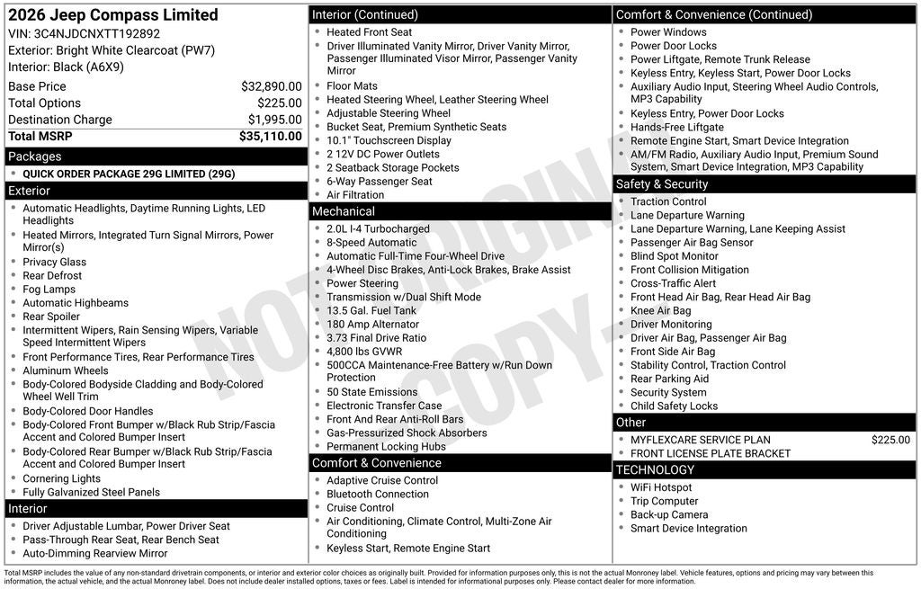 2026 Jeep Compass Limited