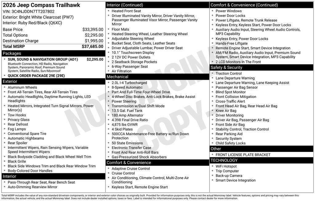 2026 Jeep Compass Trailhawk