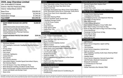 2026 Jeep Cherokee Limited