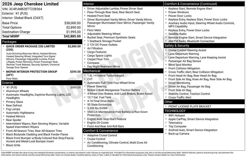 2026 Jeep Cherokee Limited