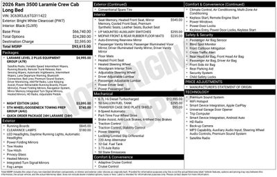 2026 RAM 3500 Laramie