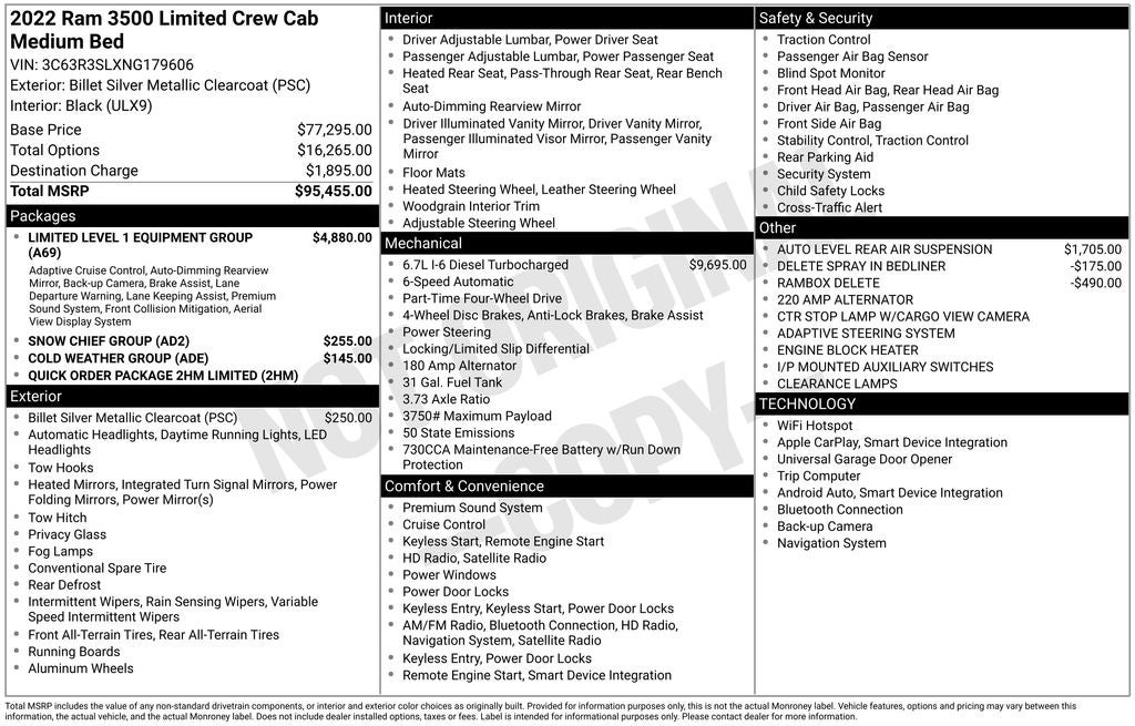2022 RAM 3500 Limited